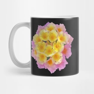 Yellow and Pink Lantana Camara Flower Mug